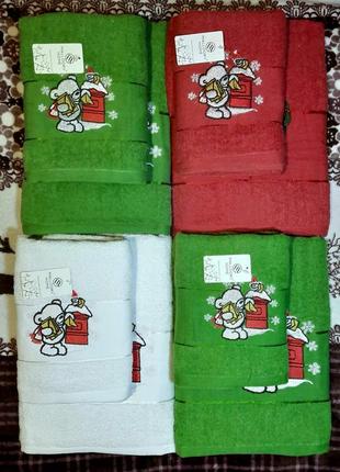 Набори рушників полотенец баня лице коттон