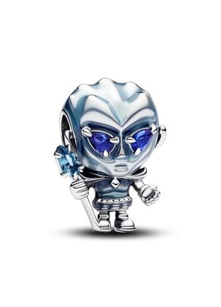Серебряный шарм подвеска бусина пандора pandora 793138c01 игры престолов король ночи серебро проба s925 ale новое с биркой и пломбой