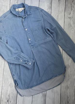 Новая джинсовая женская рубашка h&m s(36)