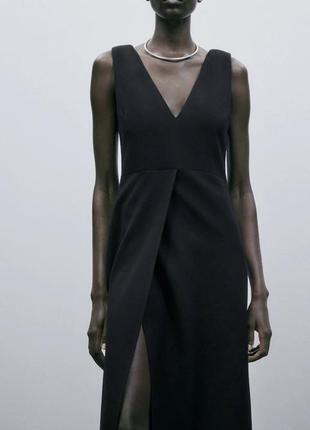 Сукня міді з шерстю massimo dutti