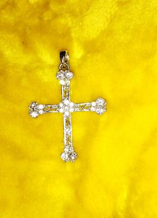 Хрест прикраса підвіс хрестик украшения крест на шею подвеска крестик.