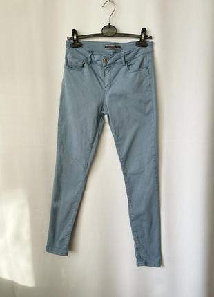 Massimo dutti голубые джинсы брюки штаны скинни