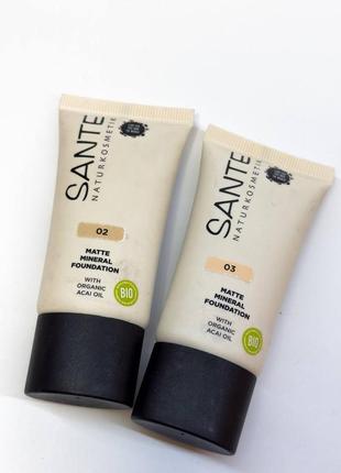 Тональна основа sante matte mineral foundation2 фото