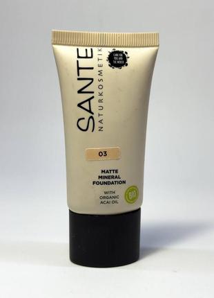 Тональна основа sante matte mineral foundation