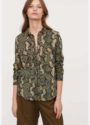 Сорочка віскоза в зміїний принт