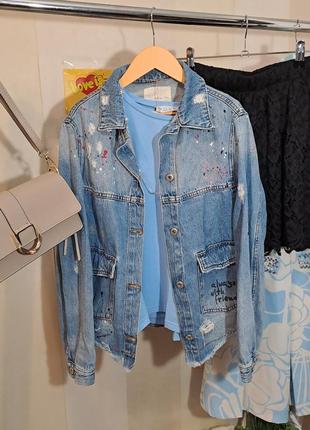 Джинсовая куртка zara