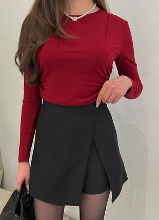 Юбка-шорты длины мини