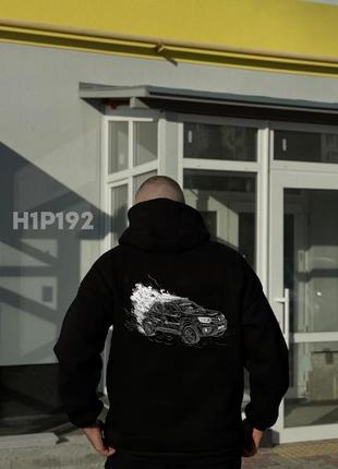 Худи трехнитка с принтом на спине