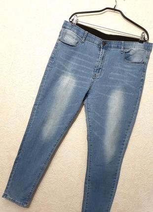 Shein брендовые джинсы женские джегинсы багги мом голубые высокая посадка пояс на резинке