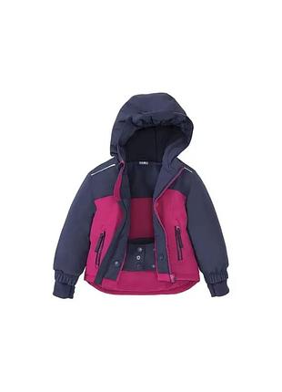 Куртка для девочки бордово-синяя crivit 86/92см