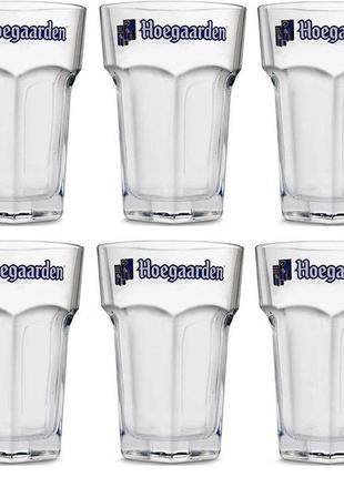 Комплект пивних келихів хугарден (hoegaarden) 0.33 л (6 шт.) оригінал бельгія