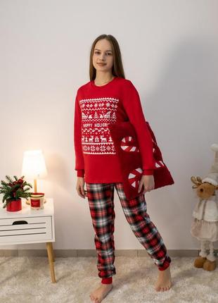 Пижама хлопковая с начесом