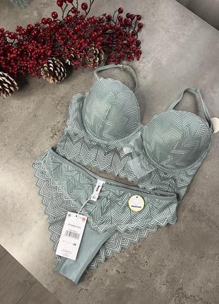 Кружевной комплект белья xl sinsay