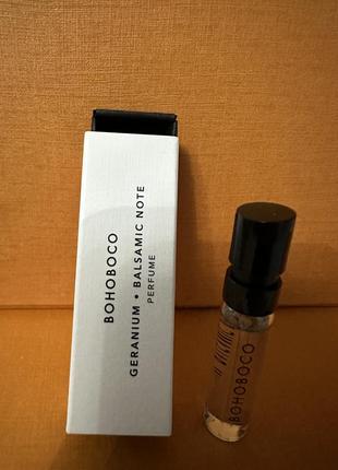 Bohoboco geranium balsamic note пробник оригинал