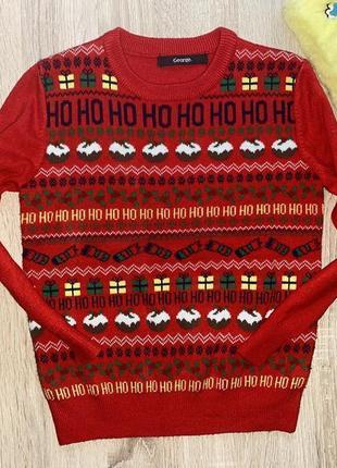 Мякенький новорічний светрик на 5-6 рочки george