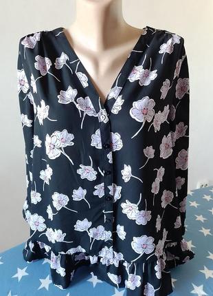 Женская блуза в цветочный принт