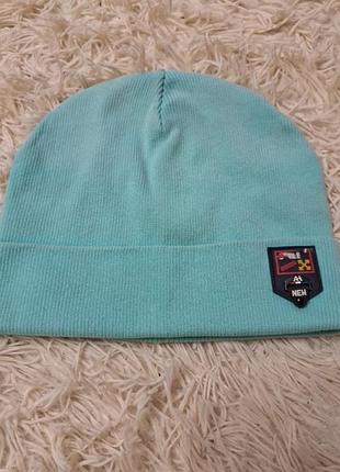 Шапочка, небесно-голубого цвета,шапка