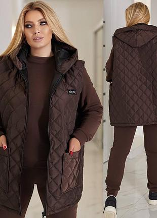 Женский костюм тройка батал