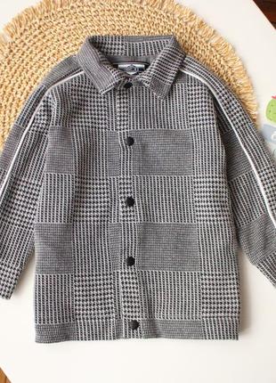 Щільна сорочка в стильну клітинку next на малюка 12-18 міс