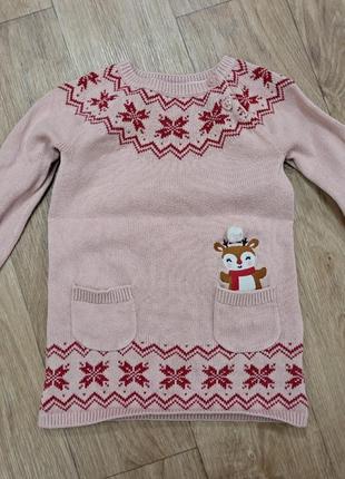 Платье теплое на девочку c&amp;a