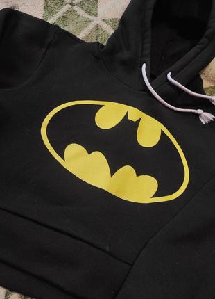 Худі вкорочене кофта з капюшоном бетмен batman