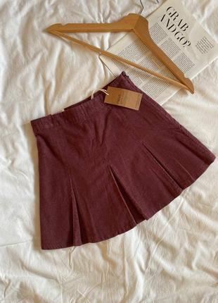 Мини юбка в рубчик, тенниска next