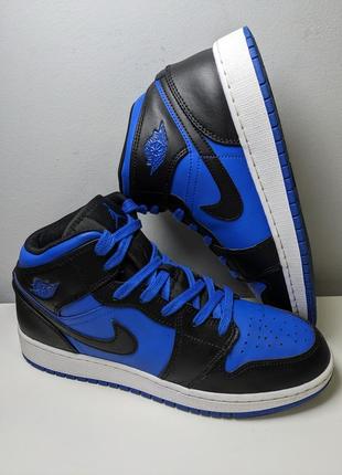 ❗️❗️❗️кроссовки nike air jordan 1 mid older dq8423-042 blue&black 40 р. оригинал