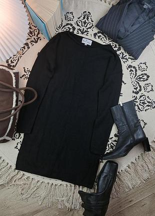 Брендовый удлиненный натуральный свитер платье blue motion🖤