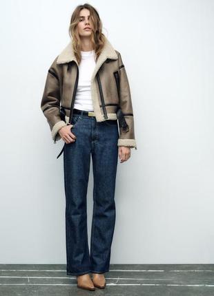Трендовые дубленки zara