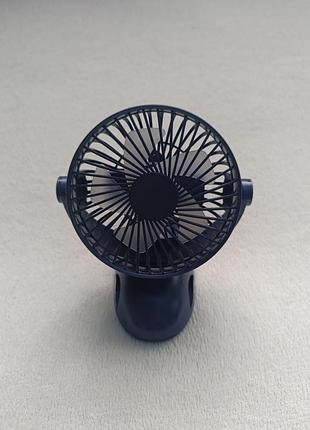 Портативный вентилятор на прищепке с аккумулятором