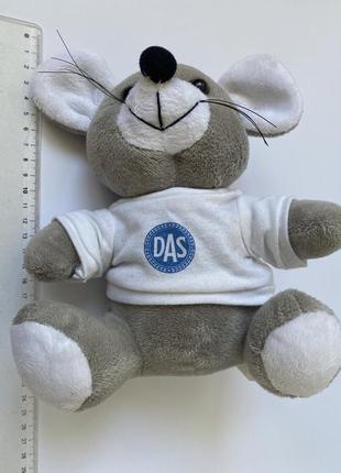 М'яка іграшка миша сірий мишеня в білій кофточці плюшева іграшка мишка 22 см8 фото