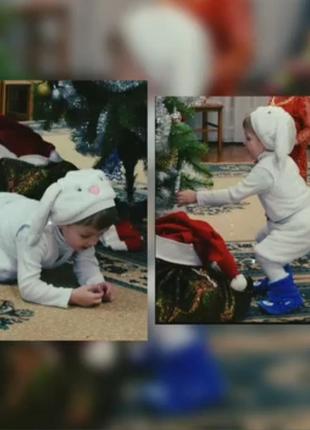 Дитячий новорічний костюм зайчика