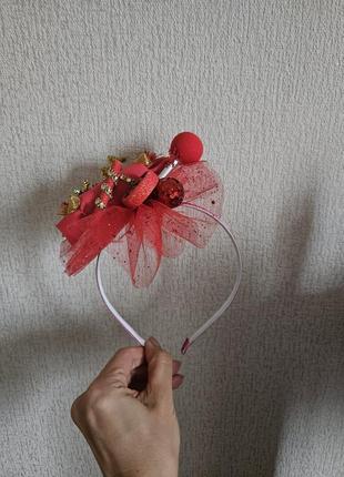 Обруч цукерка червона