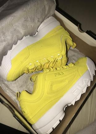 Fila жовтий новий! оригинал! размер 37/38