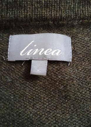 Светр шерстяний linea, 100% lambswool, вовна, шерсть, розмір l