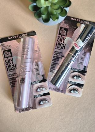 Тушь для удлинения и объема ресниц maybelline lash sensational sky high volume (сша)