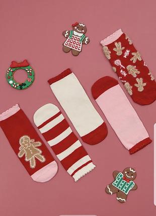 Носочки для малюків, новорічні, розмір 23-26