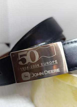Кожаный ремень  50 лет john deere. сельхоз техника2 фото