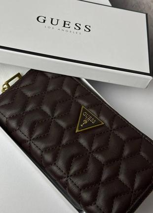 Кошелек guess, шоколадный кошелек guess