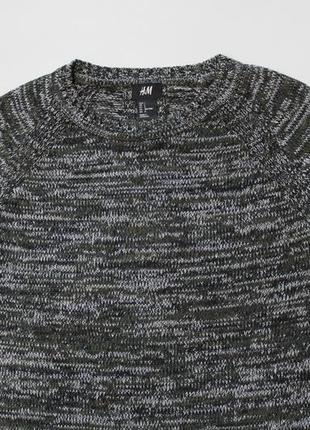 Симпатичний бавовняний светр в текстуру / меланж в приємних тонах від h&m