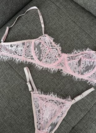 Комплект женского нижнего белья, кружевной