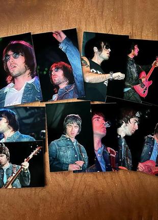 Лот из 28 фотографий группы oasis (1997, 1998, 2000 годы)