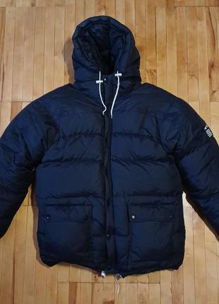 Дуже теплий чорний жіночий пуховик wolffwear (унісекс)