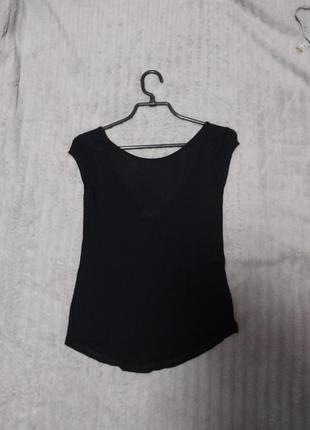 Футболка черная женская zara woman m м