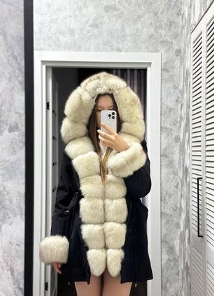 Зимняя парка с натуральным мехом