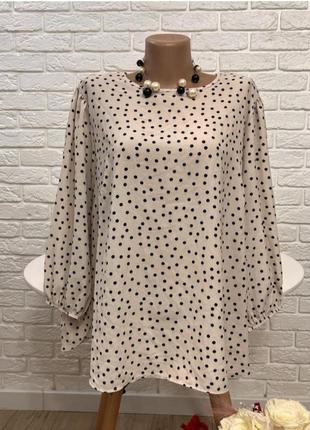 Блузка блуза нарядная длинный рукав р 52 (2xl)
