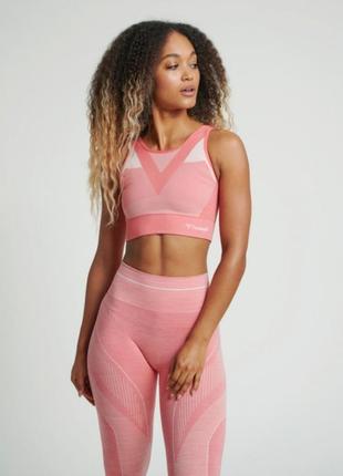 Комплект для спорта топ и лосины термо hummel
