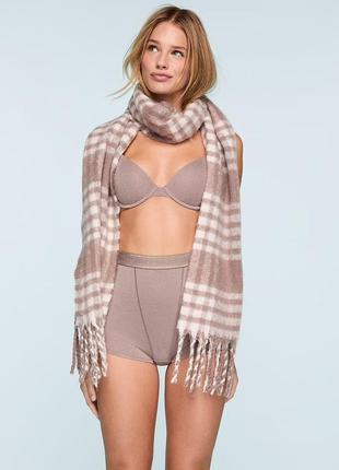 Хлопковые трусики шортики с люрексом victoria’s secret pink оригинал