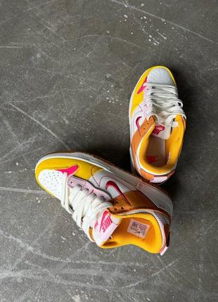 Кроссовки nike dunk low disrupt 2 sunrise orange/white