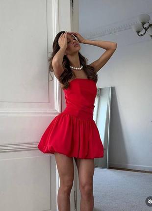 Платье сукня атлас шелк королевский бюстье2 фото